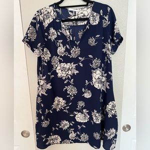 Floral shift dress